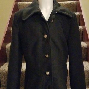 Jessica Simpson charcoal grey peacoat